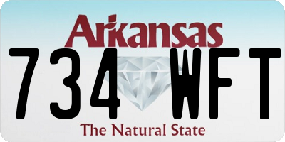 AR license plate 734WFT