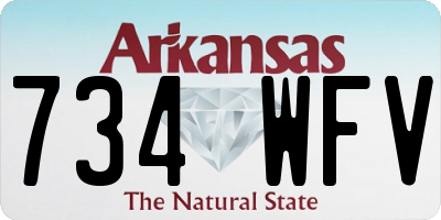 AR license plate 734WFV