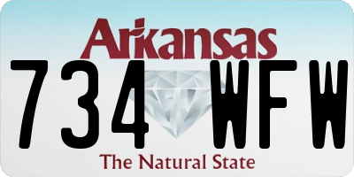 AR license plate 734WFW