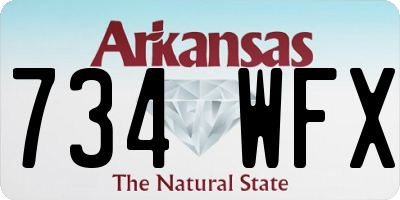 AR license plate 734WFX