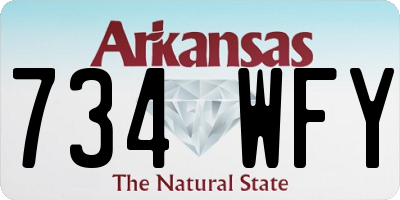 AR license plate 734WFY