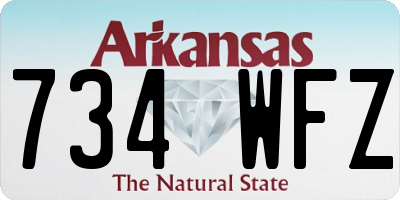 AR license plate 734WFZ