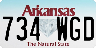 AR license plate 734WGD