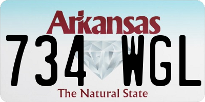 AR license plate 734WGL