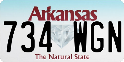 AR license plate 734WGN