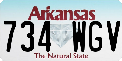 AR license plate 734WGV