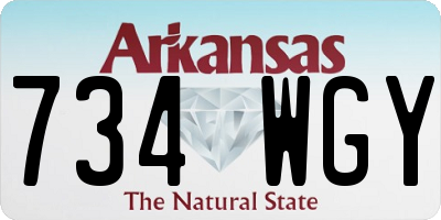 AR license plate 734WGY