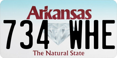 AR license plate 734WHE