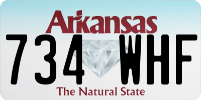 AR license plate 734WHF