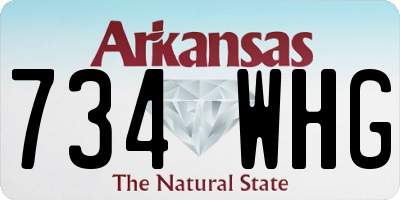 AR license plate 734WHG