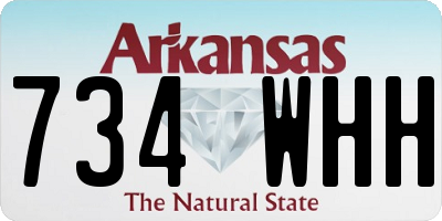 AR license plate 734WHH