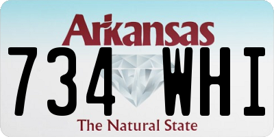 AR license plate 734WHI