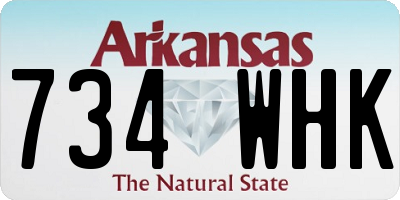AR license plate 734WHK