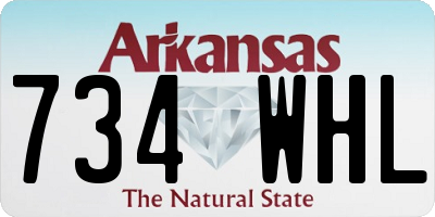 AR license plate 734WHL