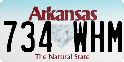 AR license plate 734WHM