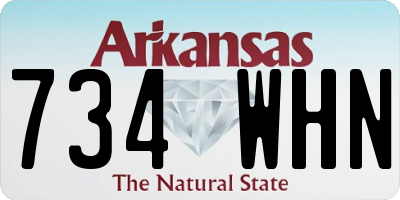 AR license plate 734WHN