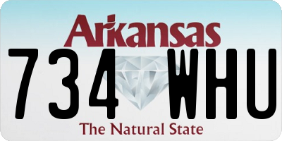AR license plate 734WHU