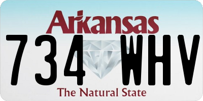 AR license plate 734WHV