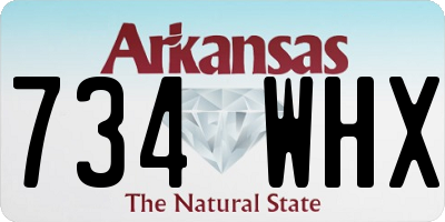 AR license plate 734WHX