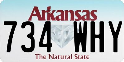AR license plate 734WHY