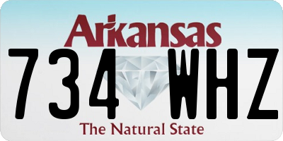 AR license plate 734WHZ
