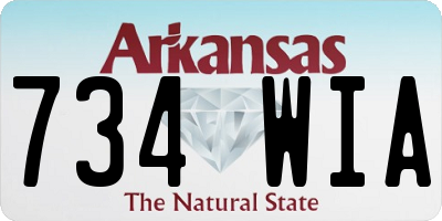 AR license plate 734WIA