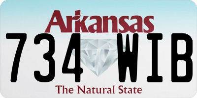 AR license plate 734WIB