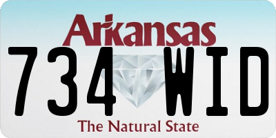 AR license plate 734WID