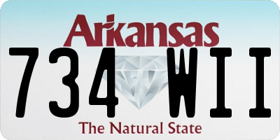 AR license plate 734WII