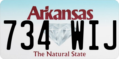 AR license plate 734WIJ