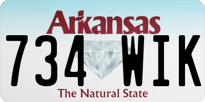AR license plate 734WIK