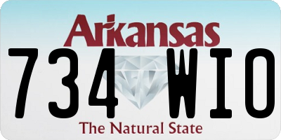 AR license plate 734WIO