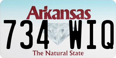 AR license plate 734WIQ