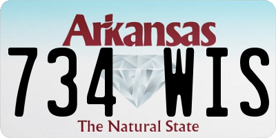 AR license plate 734WIS