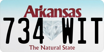 AR license plate 734WIT