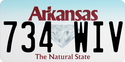 AR license plate 734WIV
