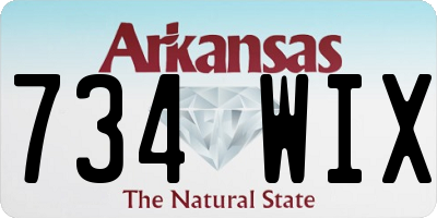 AR license plate 734WIX
