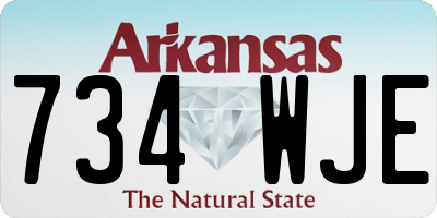 AR license plate 734WJE