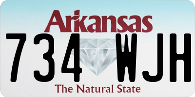 AR license plate 734WJH