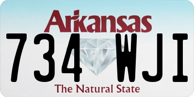 AR license plate 734WJI