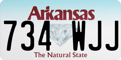 AR license plate 734WJJ