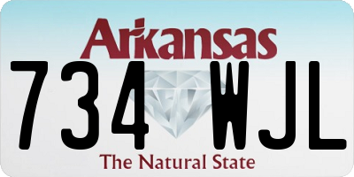 AR license plate 734WJL