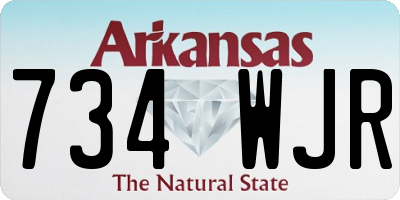 AR license plate 734WJR