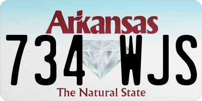 AR license plate 734WJS