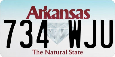 AR license plate 734WJU