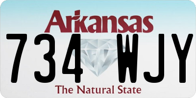 AR license plate 734WJY