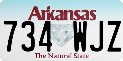 AR license plate 734WJZ