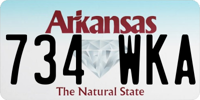 AR license plate 734WKA