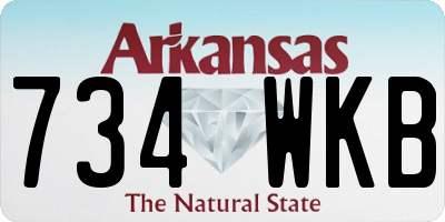 AR license plate 734WKB