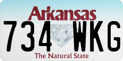 AR license plate 734WKG